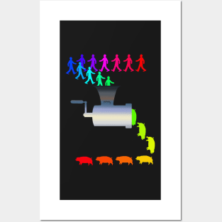 Mincer changes men into pigs? (colour version) Posters and Art